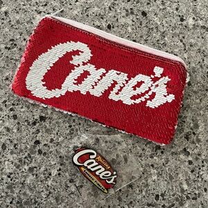 BRAND NEW! Raising Cane's Red Sequin Pouch